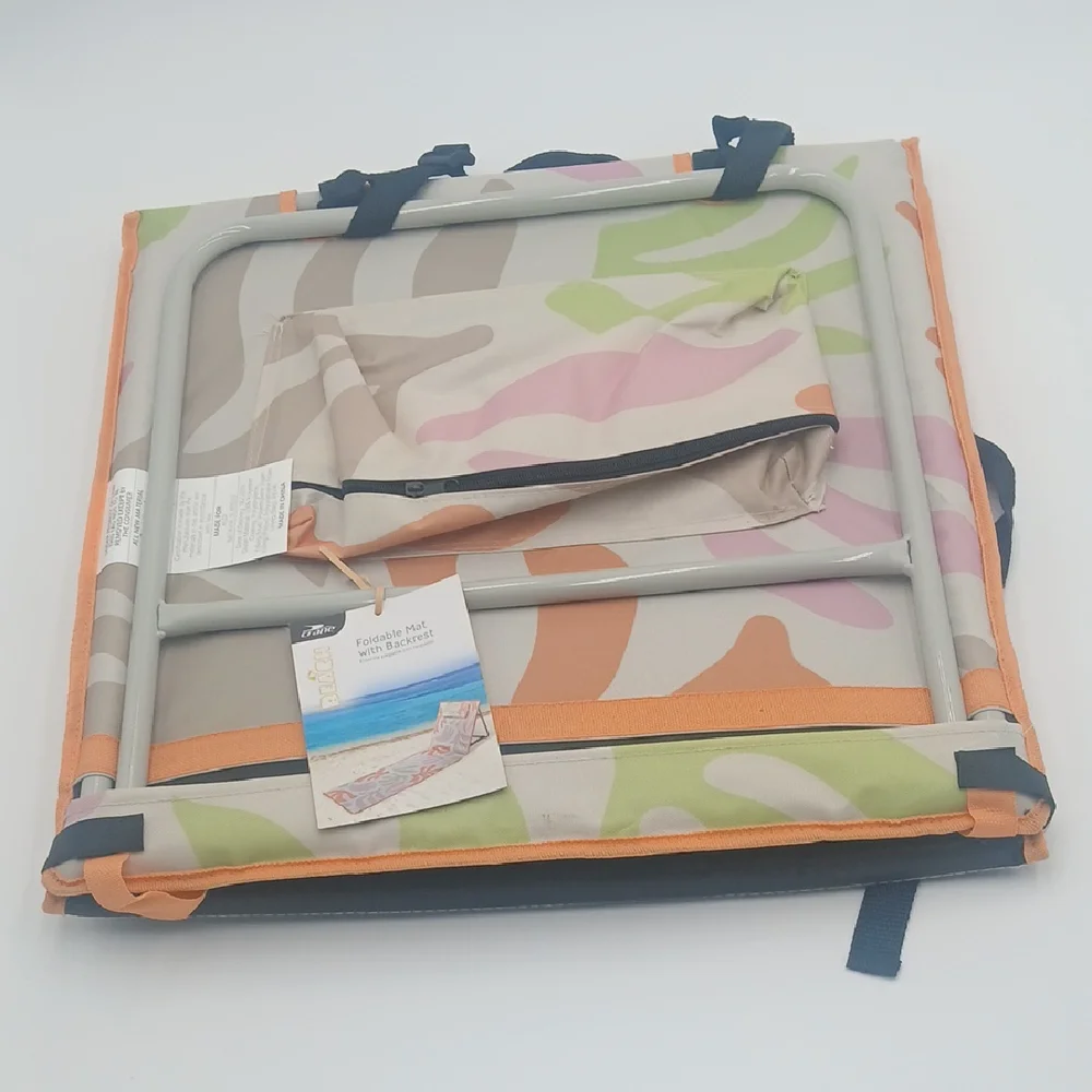 Beach Lounger with Backrest - Multicolor